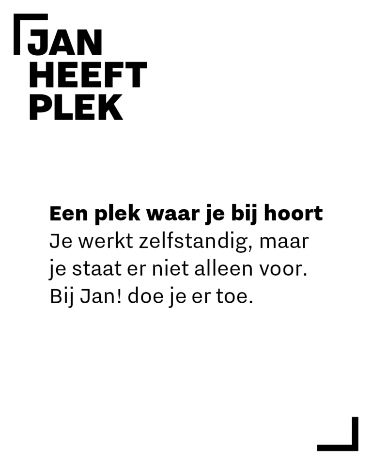 Jan heeft plek socials post W17